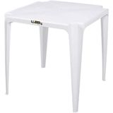 Mesa De Plástico Quadrada 70 Cm Multiuso - Branco - Mor