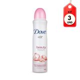 Kit C/03 Dove Beauty Finish Desodorante Aerosol Feminino 89g