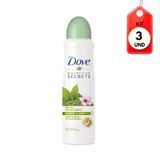 Kit C/03 Dove Go Fresh Pera E Aloe Vera Desodorante Aerosol 150ml