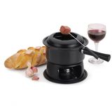 Aparelho De Fondue 11 Peças Panela Esmaltado De 1,4 Litros Lugano Carne Queijo Chocolate Conjunto