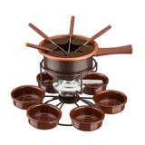 Aparelho De Fondue Giratório Antiaderente Carroussel Chocolate 16 Peças Para Doces Chocolate Queijo