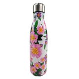 Garrafa Termica Inox 500ml Estampada Flores Floral Florido Treino Academia Trabalho