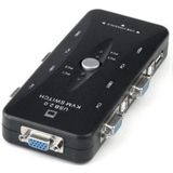 Chaveador Kvm Switch 4x1 Usb Vga 4 Portas 4 Pcs-cpu Na Mesma Estação