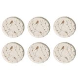 Conjunto De Pratos De Sobremesa 06 Peças Bio Luar Porto Brasil