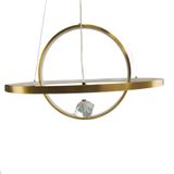 Lustre Luminaria Pendente Planeta Arco 2 Aneis Terra Perfil Infinito Decoraçao Sala