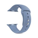 Pulseira Para Apple Watch Com Proteção Para A Tela - Silicone Azul Céu 40mm