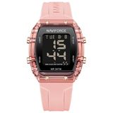 Relógio De Pulso Feminino Esportivo Fashion Lcd Digital Rosa