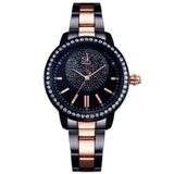 Relogio Feminino Luxo Strass Pulseira Em Aço Inoxidavel Casual Quartzo