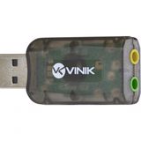 Adaptador Placa De Som Usb 5.1 Canais Virtual Ausb51