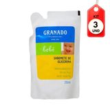 Kit C/03 Granado Bebê Tradicional Sabonete Líquido Refil 250ml