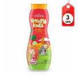 Kit C-03 Grupy Kids 2em1 Adeus Frizz Vegano Shampoo 500ml