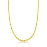 Corrente Cordão Baiano 3mm Banhada Ouro 18k - 40cm