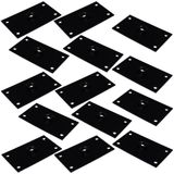 Kit 14 Chapinhas Reta Fixação Pés Palito Rosca 5/16 Preto
