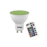 Lâmpada Led Taschibra Dicroica Rgb Colorida 5w Bivolt Gu10 Com Controle