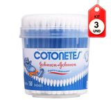 Kit C-03 Johnsons Cotonetes Hastes Flexíveis Pote C-150