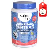 Kit C-03 Salon Line Hidratação Profunda Creme P- Pentear 1kg