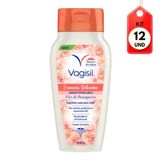 Kit C-12 Vagisil Flor De Pêssego Sabonete Íntimo 200ml