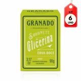 Kit C-06 Granado Erva Doce Glicerina Sabonete 90g