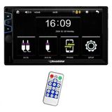 Dvd 2 Din Central Multimídia Universal Mp5 Bt Espelhamento