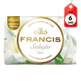 Kit C-06 Francis Suave Sabonete Barra Branco 85g