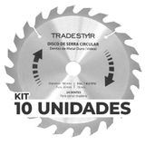 Kit 10 Discos Serra Circular Madeira 24 D 180x20mm Makita