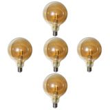 Lampada Multifilamento 30w Kit 5 Unidades Led Bivolt Iluminacaçao Casa Empresa Vintage Decoraçao Retro