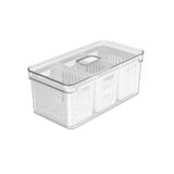 Organizador De Geladeira Com Cesto Clear Fresh 5 L Transparente Ou