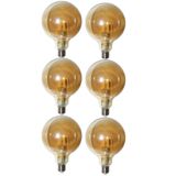 Lampada Multi Filamento Ballon Luz Led Retro 30w Kit 6 Uni Iluminaçao Resistente Decorativa