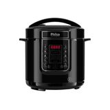 Panela De Pressão Digital 6l Inox Preta 220v - Philco