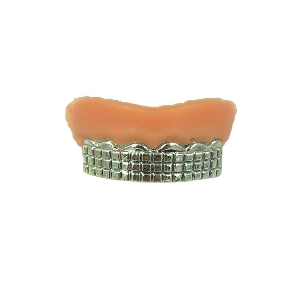 Dentaduras Dentes Grillz Metalico Rapper Gangster Escolha A Sua ...