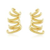 Brinco Earcuff Jessica Banhado A Ouro 18k