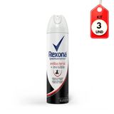 Kit C/03 Rexona Antibacterial + Invisible Desodorante Aerosol Feminino 150ml