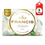 Kit C-03 Francis Suave Sabonete Barra Branco 85g