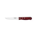 Faca Para Churrasco Jumbo Tramontina Com Lâmina Em Aço Inox E Cabo Em Madeira Polywood Vermelho 5&quot; Tramontina