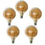 Lampada Led Vintage 30w Kit 5 Uni Ballon Retro Iluminaçao Resistente 380lm Casa Decoraçao