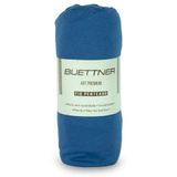 Lençol Avulso Malha Art Premium Buettner Azul 1 Peça Tamanho :queen 1,58 X 1,98 X 35 Cm