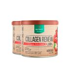 Kit 2 Collagen Renew Colágeno Hidrolisado Morango Nutrify 300g