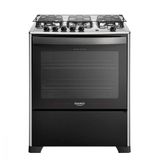 Fogão 5 Bocas Com Mesa Inox Dako Magister Preto Bivolt