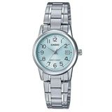 Relógio Casio Feminino Ref: Ltp-v002d-2budf Clássico Prateado