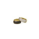 Brincos Ouro Amarelo 18k Argolas Bicolores L 19.6