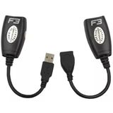 Cabo Extensor Usb Adaptador Rede Lan Ethernet Para Pc