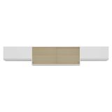Kit 3 Armários De Cozinha Aéreos 4 Portas Veneza Multimóveis Mp2152 Branco Branco