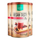 Kit 3 Vegan Tasty Proteína Vegetal Frutas Vermelhas Nutrify 420g