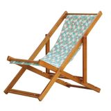 Espreguiçadeira Preguiçosa Dobrável Mel Sb-triang Azul