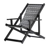 Espreguiçadeira Preguiçosa Dobrável Black Cb-retro