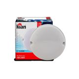 Kit 5 Luminárias Tartaruga 15w Redonda Branco Fria Bivolt