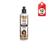 Kit C/12 Salon Line Reconstrução Ativador De Cachos Arginina 300ml