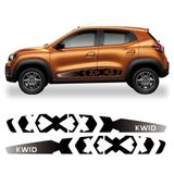 Faixa Kwid Zen Life 18 2019 2020 2021 2022 Adesivo Lateral Cor Preto Cor Preto