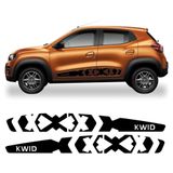 Faixa Kwid Zen Life 18 2019 2020 2021 2022 Adesivo Lateral Cor Preto Cor Preto