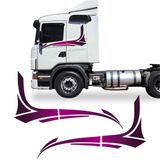 Faixa Scania 2008 Adesivo Azul Lateral Caminhão Decorativo Roxo Cor Roxo
